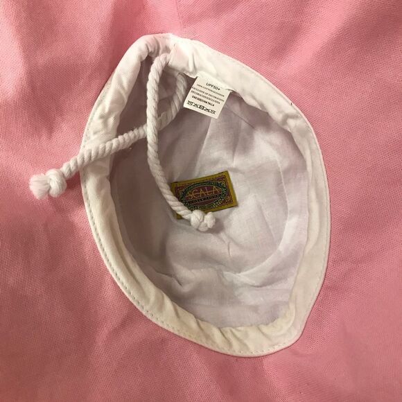 Scala pink wide brim pink sun hat.   O/S - Picture 2 of 4